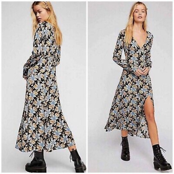 Free People Dresses & Skirts - Free People Gates to the Garden Midi Dress NWOT